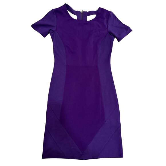 unknown Dresses & Skirts - Purple fitted going out dress Y2K unbranded short sleeve cutouts in back bodycon